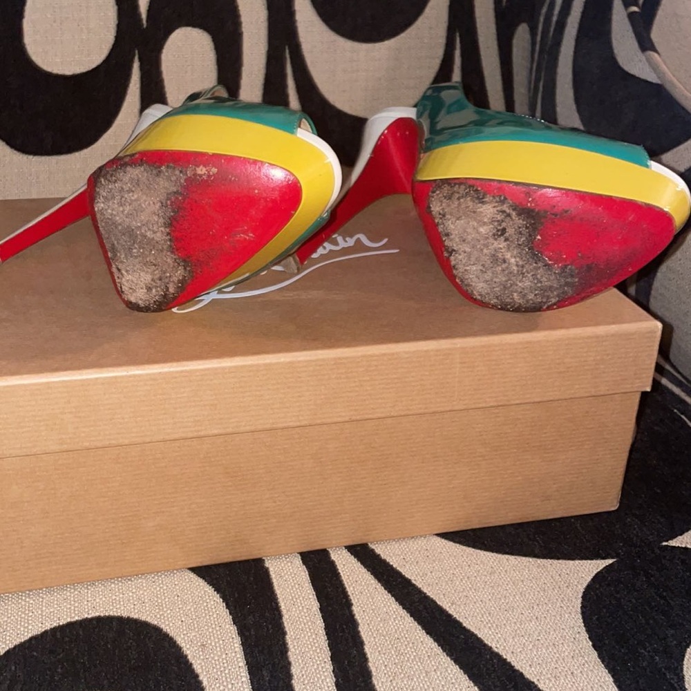 Multicolor Slingback Platforms - image 4